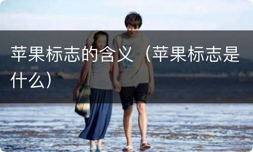 苹果标志的含义（苹果标志是什么）