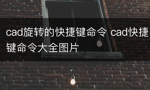 cad旋转的快捷键命令 cad快捷键命令大全图片