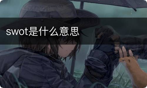 swot是什么意思