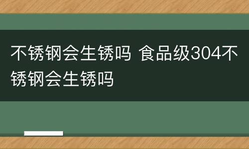 不锈钢会生锈吗 食品级304不锈钢会生锈吗