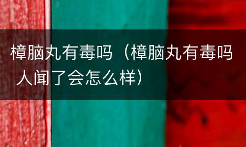 樟脑丸有毒吗（樟脑丸有毒吗 人闻了会怎么样）