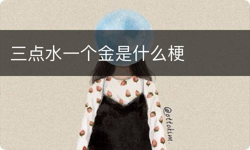 三点水一个金是什么梗