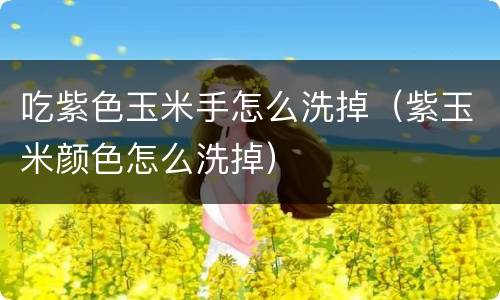 吃紫色玉米手怎么洗掉（紫玉米颜色怎么洗掉）