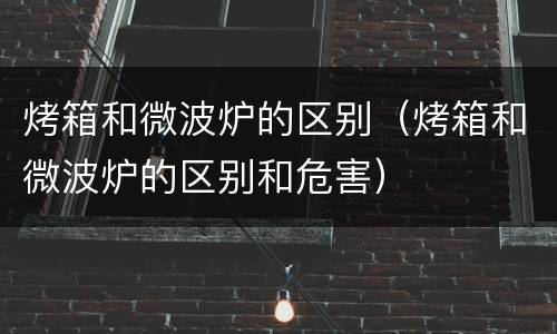 烤箱和微波炉的区别（烤箱和微波炉的区别和危害）