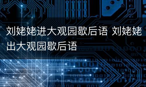 刘姥姥进大观园歇后语 刘姥姥出大观园歇后语