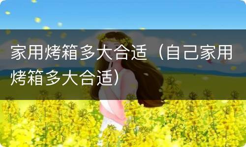 家用烤箱多大合适（自己家用烤箱多大合适）