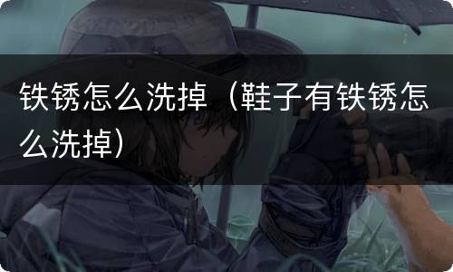 铁锈怎么洗掉（鞋子有铁锈怎么洗掉）