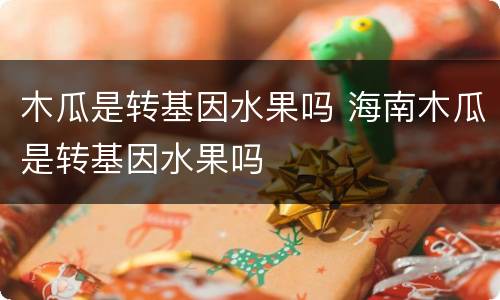 木瓜是转基因水果吗 海南木瓜是转基因水果吗
