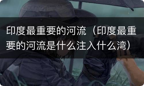 印度最重要的河流（印度最重要的河流是什么注入什么湾）