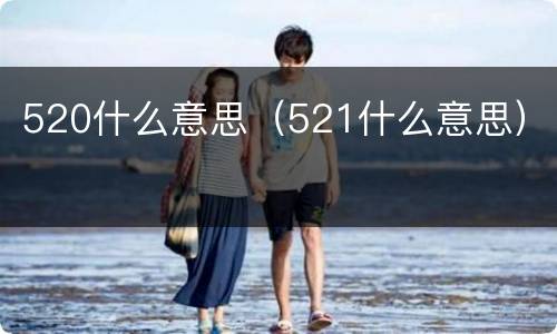 520什么意思（521什么意思）