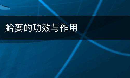 蛤蒌的功效与作用