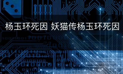 杨玉环死因 妖猫传杨玉环死因