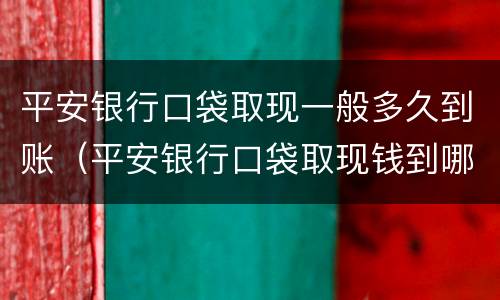 平安银行口袋取现一般多久到账（平安银行口袋取现钱到哪里了）