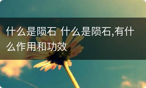 什么是陨石 什么是陨石,有什么作用和功效