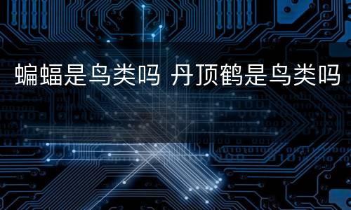 蝙蝠是鸟类吗 丹顶鹤是鸟类吗