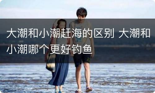 大潮和小潮赶海的区别 大潮和小潮哪个更好钓鱼