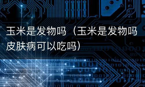 玉米是发物吗（玉米是发物吗皮肤病可以吃吗）