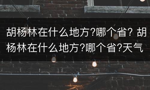 胡杨林在什么地方?哪个省? 胡杨林在什么地方?哪个省?天气如何