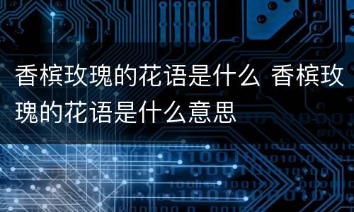 香槟玫瑰的花语是什么 香槟玫瑰的花语是什么意思