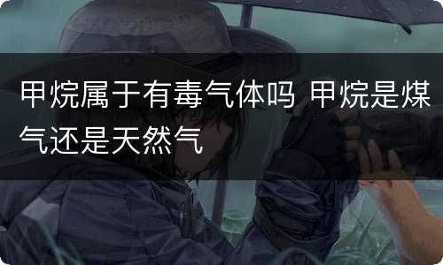 甲烷属于有毒气体吗 甲烷是煤气还是天然气