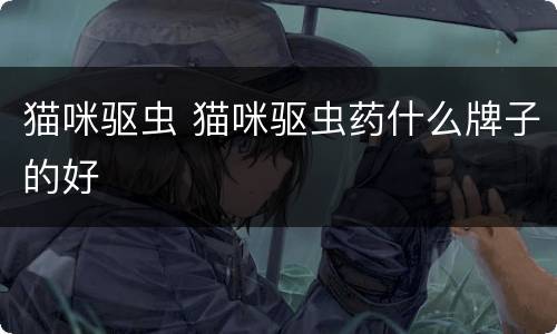 猫咪驱虫 猫咪驱虫药什么牌子的好