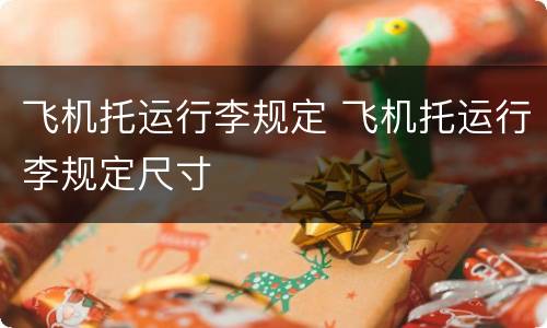 飞机托运行李规定 飞机托运行李规定尺寸