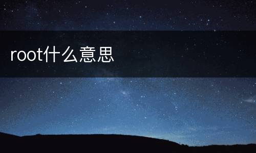 root什么意思