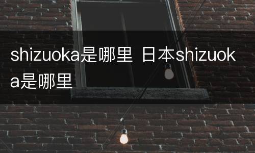 shizuoka是哪里 日本shizuoka是哪里