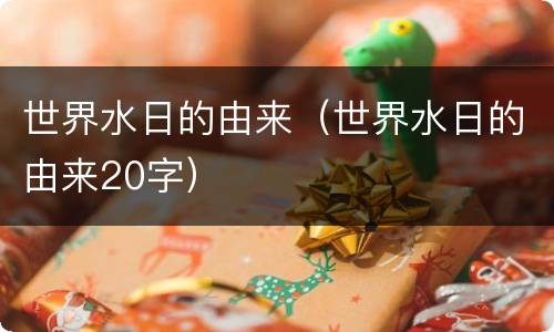 世界水日的由来（世界水日的由来20字）