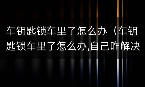 车钥匙锁车里了怎么办（车钥匙锁车里了怎么办,自己咋解决视频）