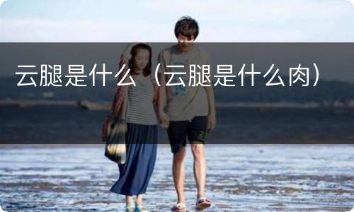 云腿是什么（云腿是什么肉）