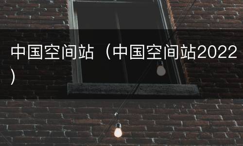 中国空间站（中国空间站2022）