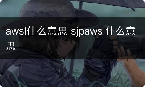 awsl什么意思 sjpawsl什么意思