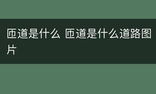 匝道是什么 匝道是什么道路图片