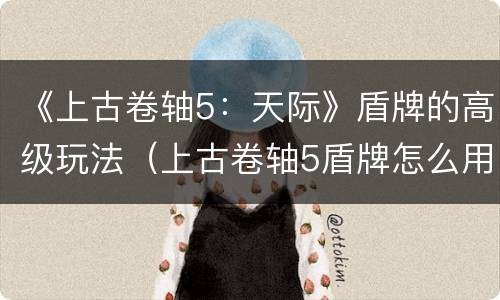 《上古卷轴5：天际》盾牌的高级玩法（上古卷轴5盾牌怎么用）