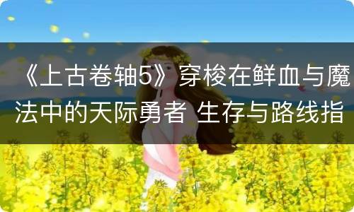 《上古卷轴5》穿梭在鲜血与魔法中的天际勇者 生存与路线指南