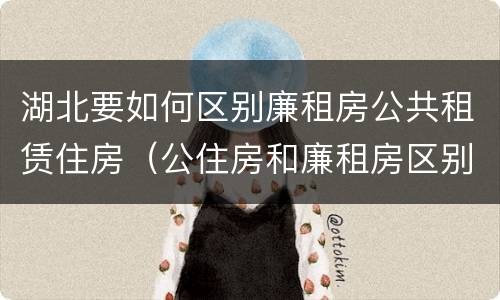 湖北要如何区别廉租房公共租赁住房（公住房和廉租房区别）