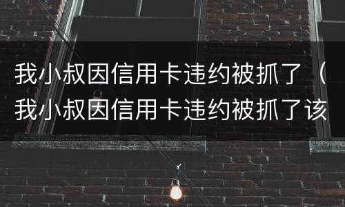 我小叔因信用卡违约被抓了（我小叔因信用卡违约被抓了该怎么办）