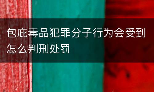 包庇毒品犯罪分子行为会受到怎么判刑处罚