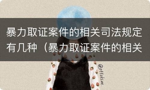 暴力取证案件的相关司法规定有几种（暴力取证案件的相关司法规定有几种情形）