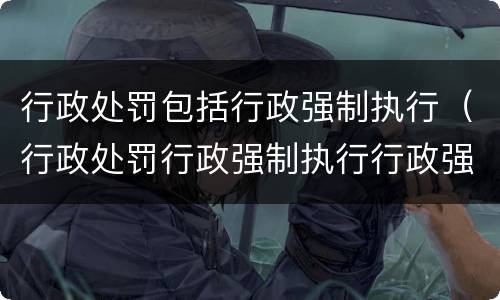 行政处罚包括行政强制执行（行政处罚行政强制执行行政强制措施）