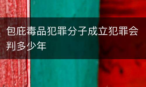 包庇毒品犯罪分子成立犯罪会判多少年