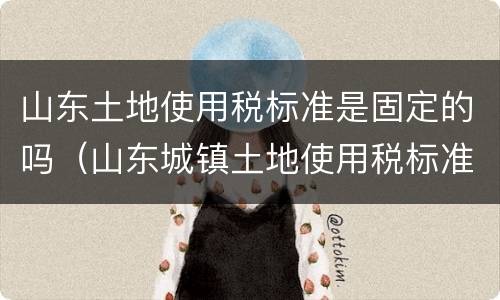 山东土地使用税标准是固定的吗（山东城镇土地使用税标准）