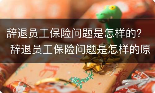 辞退员工保险问题是怎样的？ 辞退员工保险问题是怎样的原因