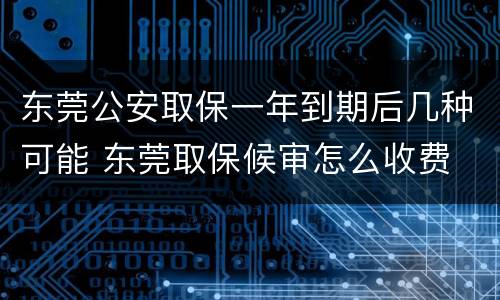 东莞公安取保一年到期后几种可能 东莞取保候审怎么收费